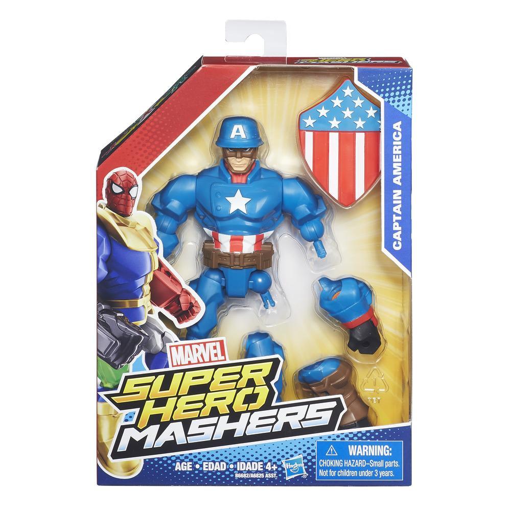 Разборная фигурка из серии Super Hero Mashers - Капитан Америка, 15 см.  
